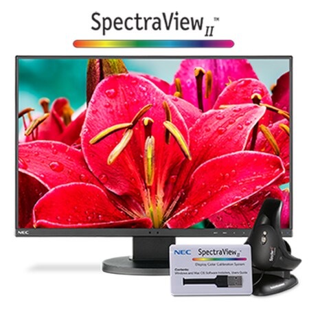 Nec Display Solutions 24 Led Backlit Lcd Monitor With Spectraview Ii Eabundle; Ips; 1920X120 EA245WMi-BK-SV